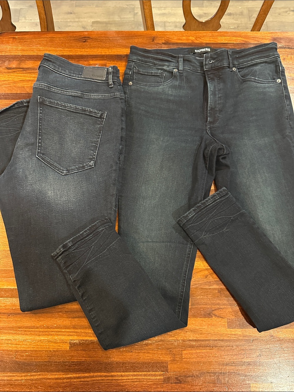 Express Womens Skinny Jeans set of 2  - dark Wash